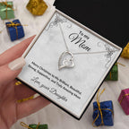 Christmas Gift for Mother Personalized Gift from Daughter or Son Forever Love Necklace
