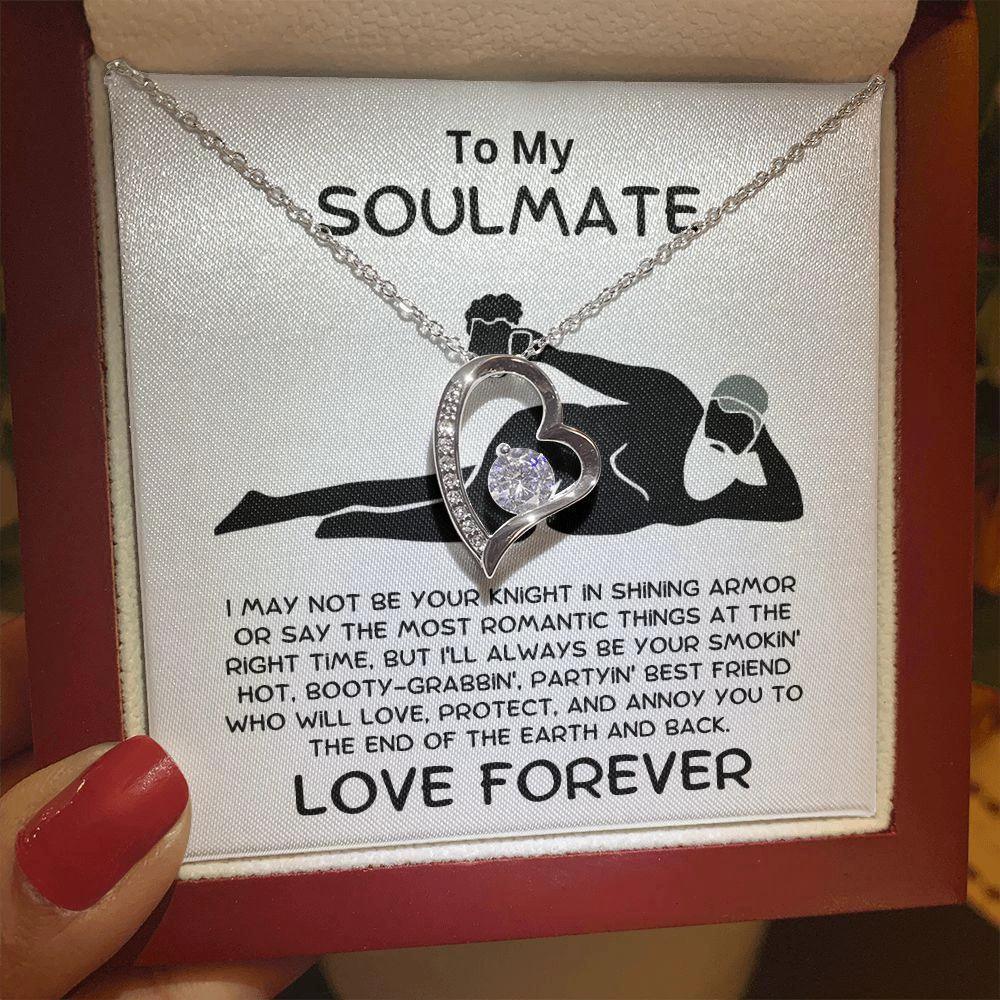 To My Soulmate - From Your Smokin' Hot Lover - Heart Pendant Necklace