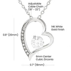 To Best Mother-in-Law from Son-in-Law Personalized Heart Necklace