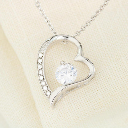 Gift for Mother From Daughter Forever Love Heart Pendant Necklace - Mallard Moon Gift Shop