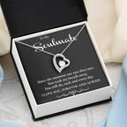 Soulmate You Take my Breath Away Forever Love Heart Necklace