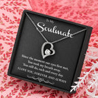 Soulmate You Take my Breath Away Forever Love Heart Necklace
