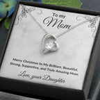 Christmas Gift for Mother Personalized Gift from Daughter or Son Forever Love Necklace