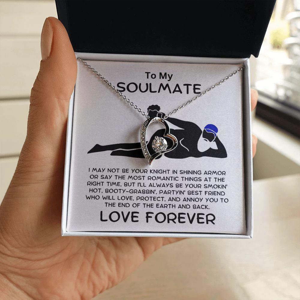 To My Soulmate - Smokin' Hot Valentine - Forever Love Pendant Necklace