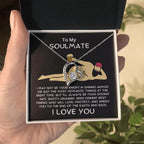 To My Soulmate Smoking Hot Lover Forever Love Heart Pendant Necklace