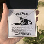 To My Soulmate - From Your Smokin' Hot Lover - Heart Pendant Necklace