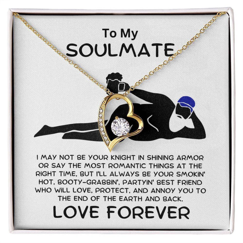 To My Soulmate - Smokin' Hot Valentine - Forever Love Pendant Necklace