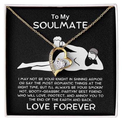 To My Soulmate - Love Forever - Dazzling Heart Pendant Necklace - Mallard Moon Gift Shop