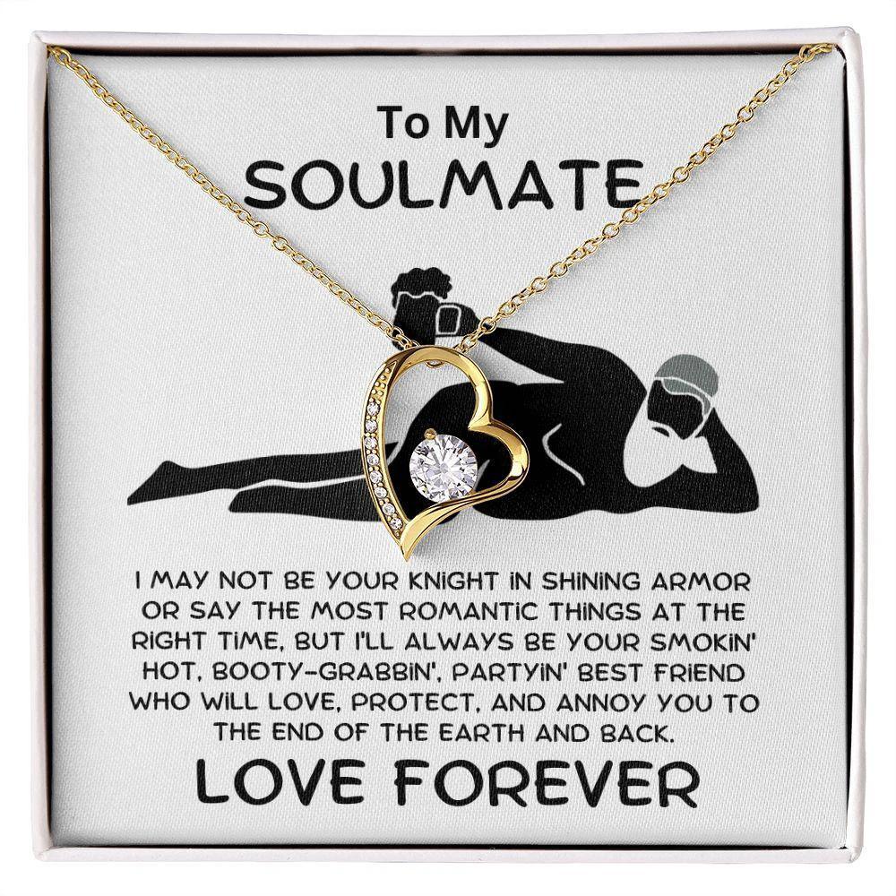To My Soulmate - From Your Smokin' Hot Lover - Heart Pendant Necklace