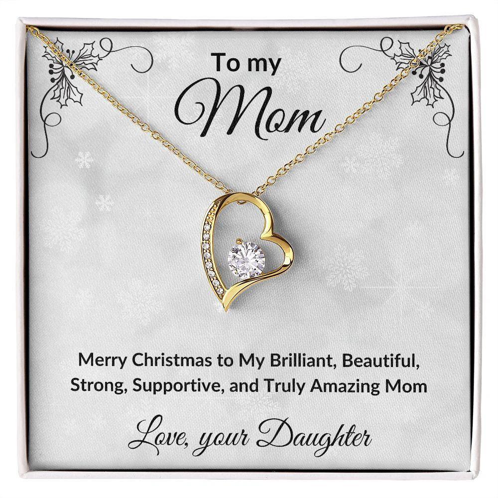 Christmas Gift for Mother Personalized Gift from Daughter or Son Forever Love Necklace