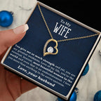 Gift for Wife - Love of my Life - Forever Love Heart Pendant Necklace
