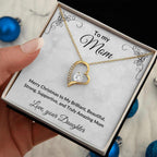 Christmas Gift for Mother Personalized Gift from Daughter or Son Forever Love Necklace
