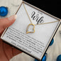 To My Gorgeous Wife Forever Love Heart Pendant Necklace - Mallard Moon Gift Shop