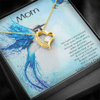 Gift for Mother From Daughter Forever Love Heart Pendant Necklace