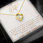 To My Wife - My Love, My Comfort, My Joy - Forever Love Heart Pendant Necklace - Mallard Moon Gift Shop