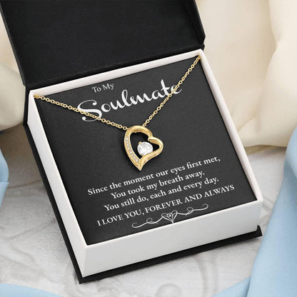 Soulmate Forever Love Heart Necklace - Mallard Moon Gift Shop