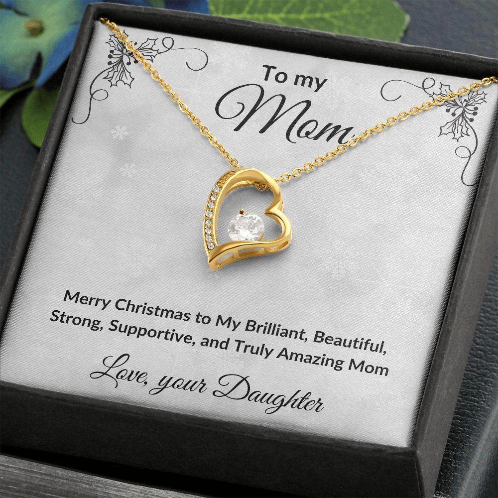 Christmas Gift for Mother Personalized Gift from Daughter or Son Forever Love Necklace