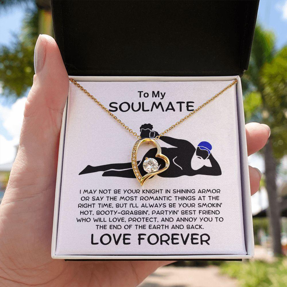 To My Soulmate - Smokin' Hot Valentine - Forever Love Pendant Necklace - Mallard Moon Gift Shop