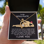 Gift for Soulmate Smoking Hot Lover Heart Pendant Necklace
