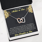 Gift for Mother-in-Law from Daughter-in-Law Interlocking Heart Pendant Necklace