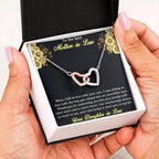 Gift for Mother-in-Law from Daughter-in-Law Interlocking Heart Pendant Necklace