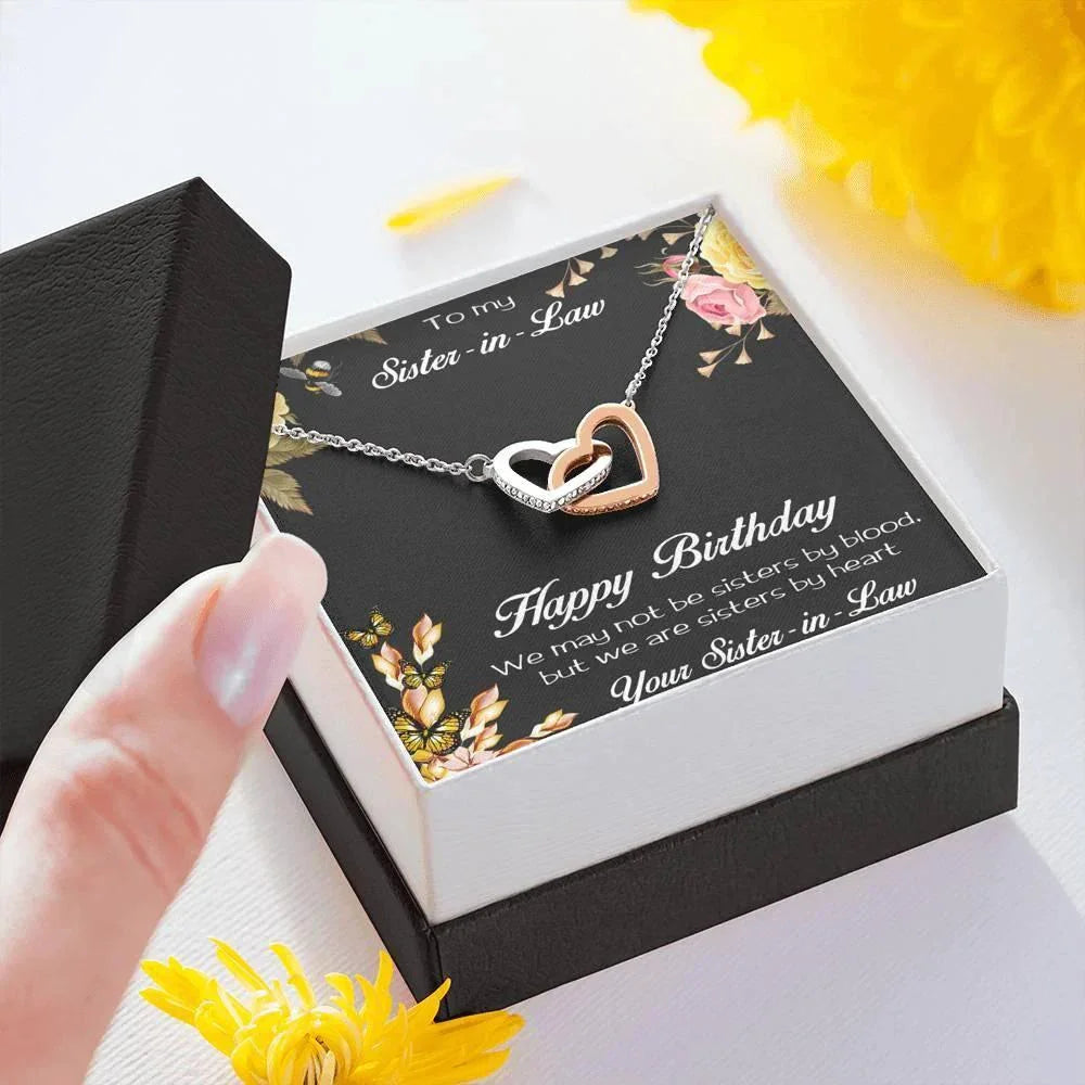 Sister-in-Law Birthday Heart Necklace