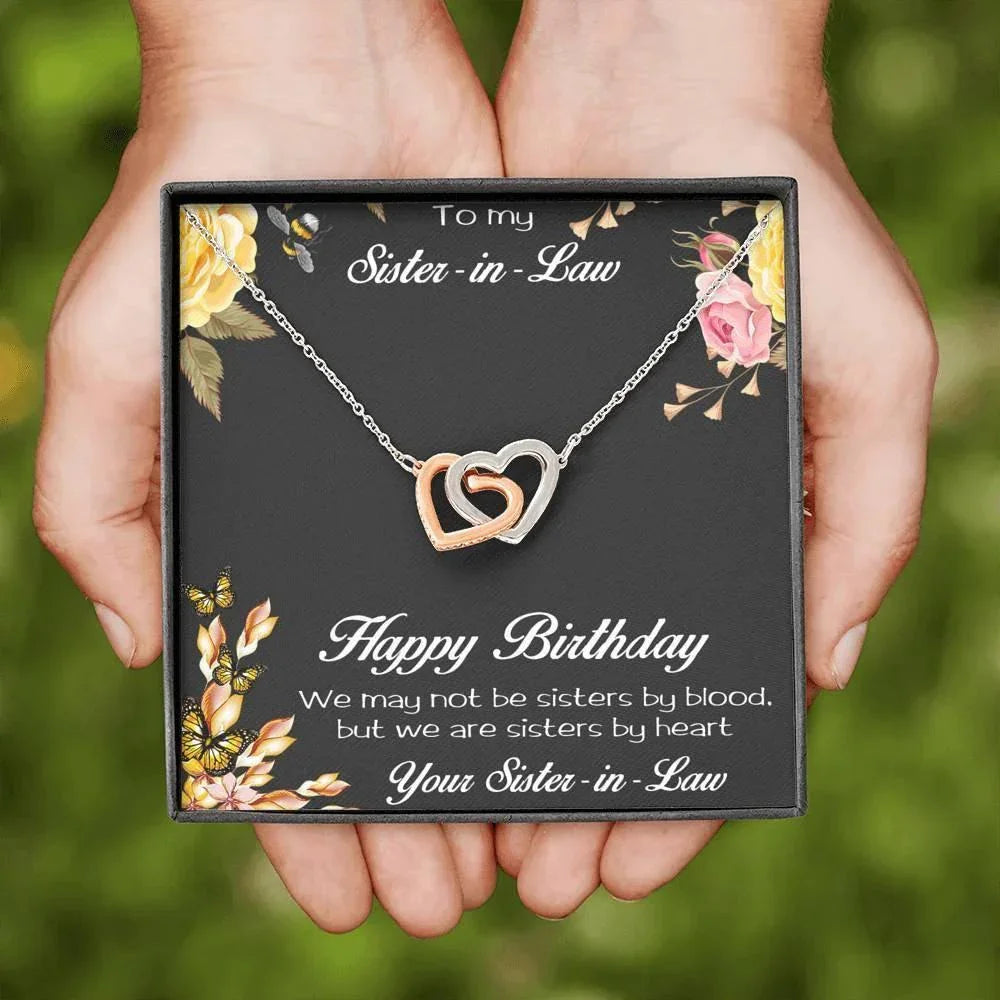 Sister-in-Law Birthday Heart Necklace