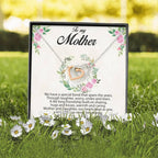 Gift for Mother Interlocking Hearts Pendant Necklace From Daughter Message Card Gift Box