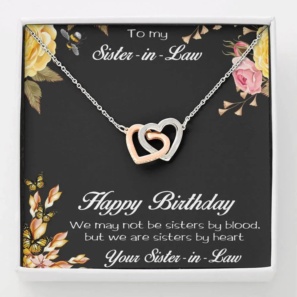 Sister-in-Law Birthday Heart Necklace