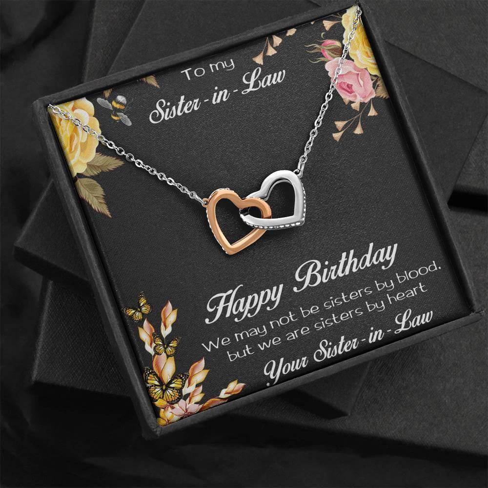Sister-in-Law Birthday Heart Necklace