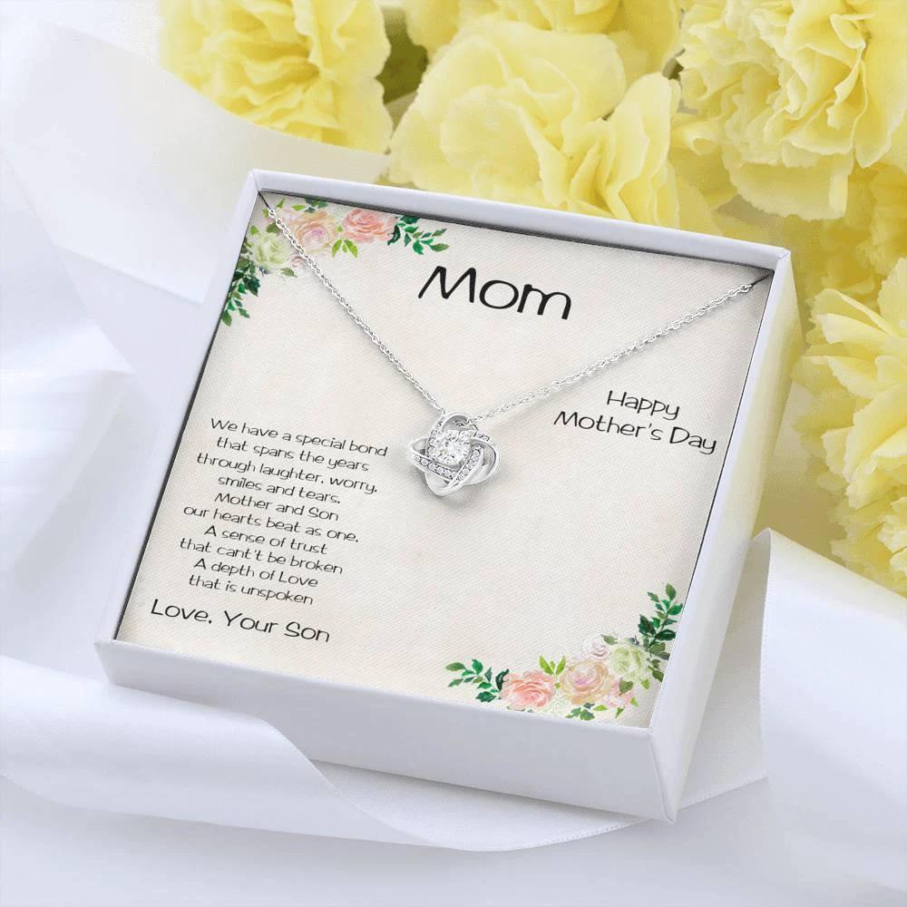 Mother's Day Love Knot Pendant Necklace from Son