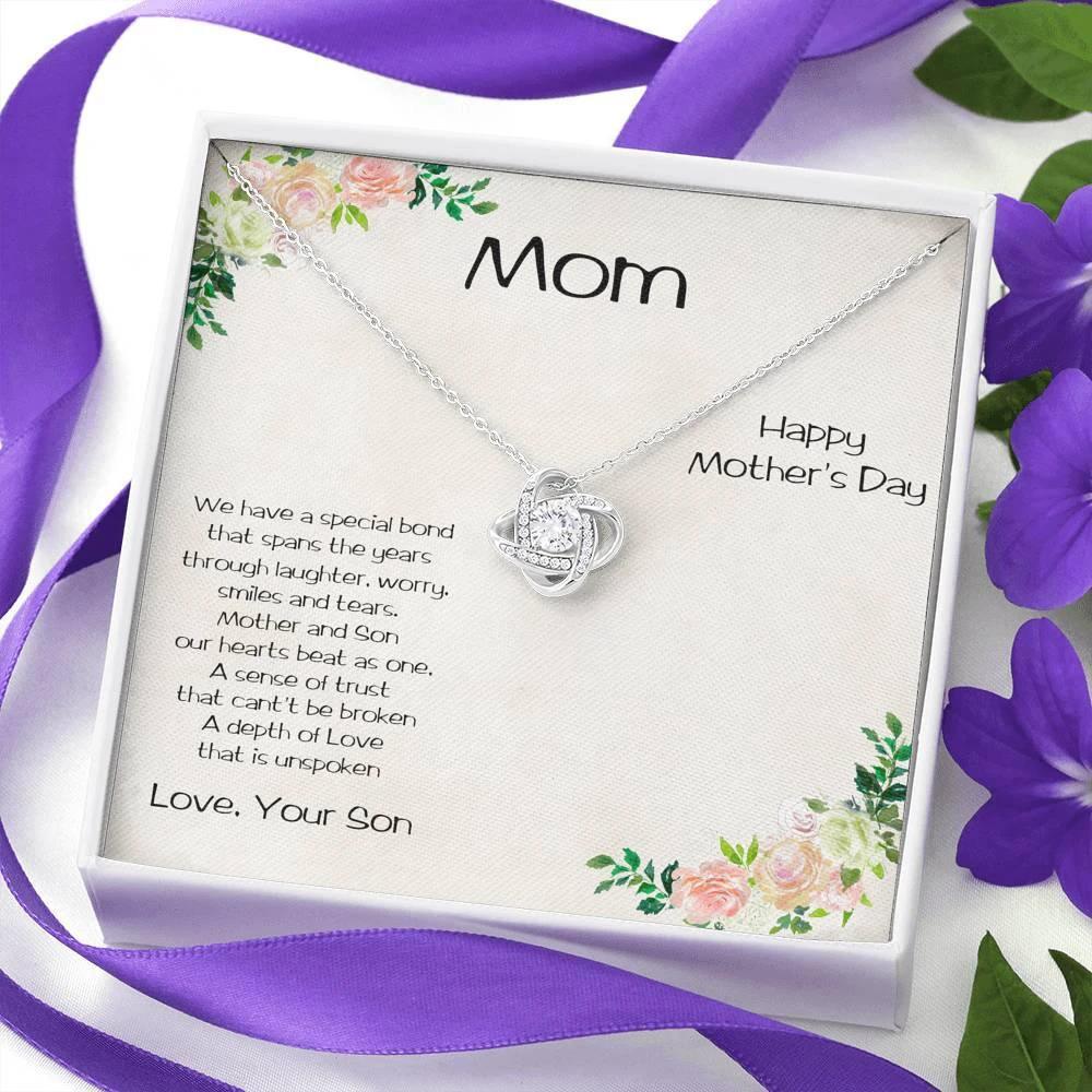 Mother's Day Love Knot Pendant Necklace from Son