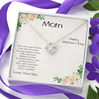 Mother's Day Love Knot Pendant Necklace from Son