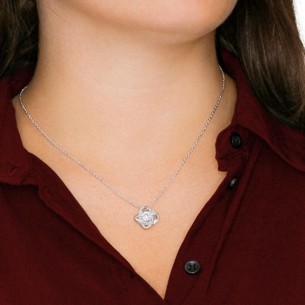 Mother's Day Love Knot Pendant Necklace from Son - Mallard Moon Gift Shop