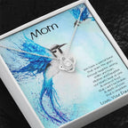 Gift for Mom from Daughter Love Knot Pendant Necklace