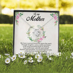 Gift for Mother Love Knot Necklace Message Card from Daughter