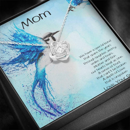 Gift for Mom from Son Love Knot Pendant Necklace - Mallard Moon Gift Shop