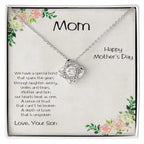 Mother's Day Love Knot Pendant Necklace from Son