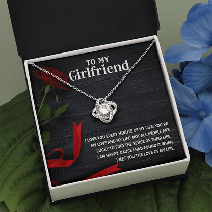 Gift for Girlfriend - Love you Every Minute - CZ Pendant Necklace - Mallard Moon Gift Shop