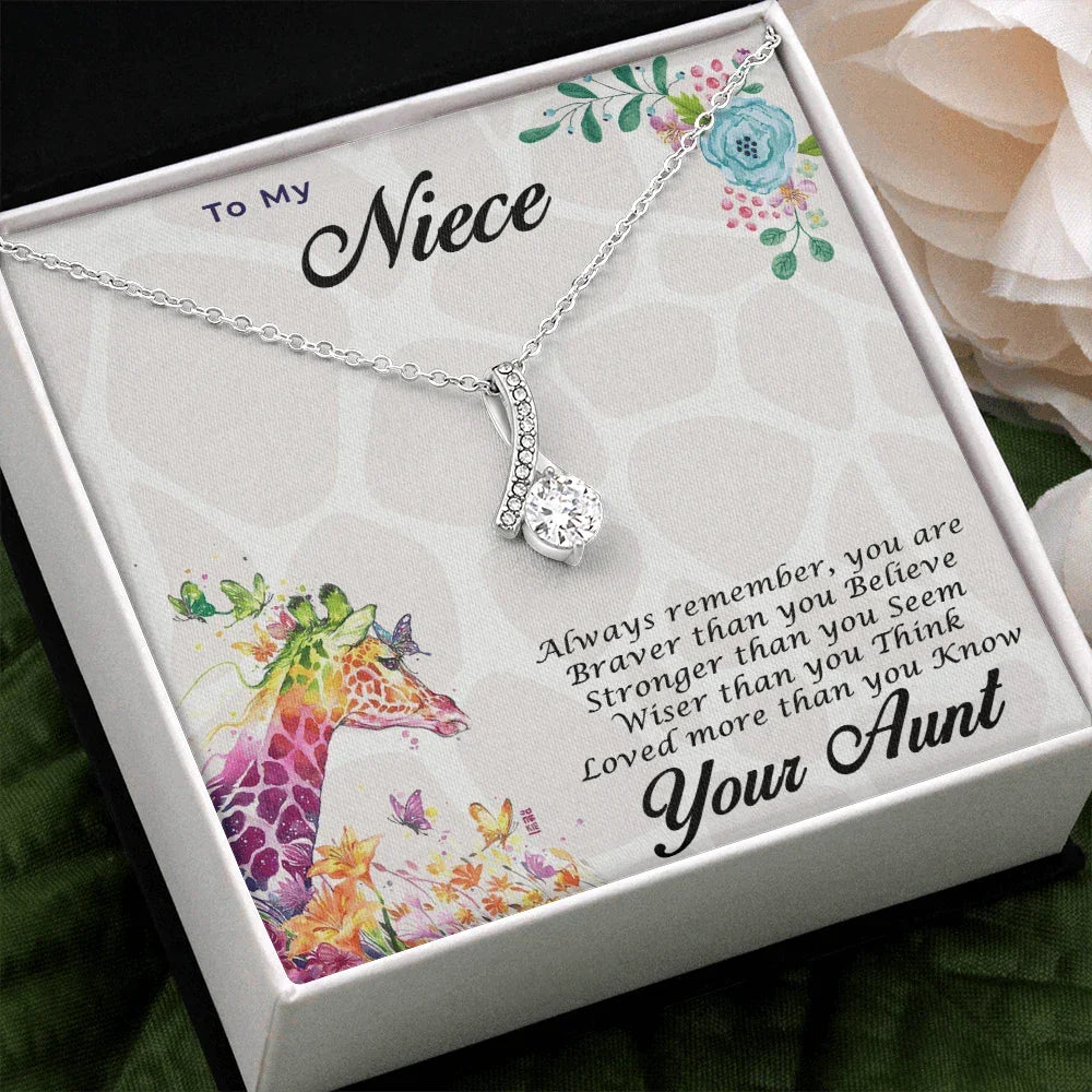Gift for Niece CZ Pendant Necklace