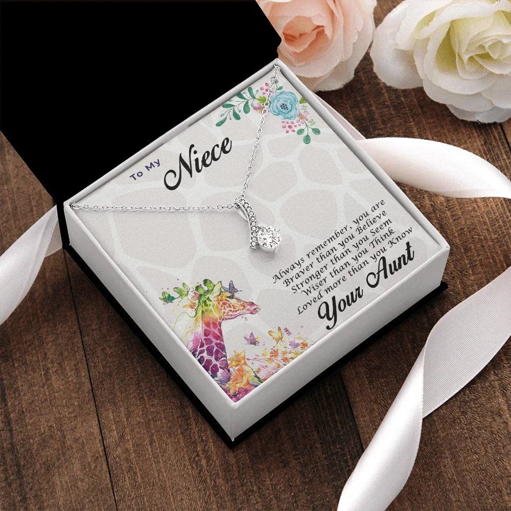 Gift for Niece CZ Pendant Necklace
