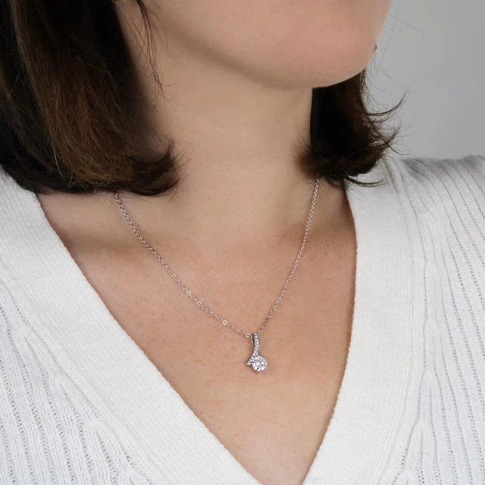 Gift for Niece CZ Pendant Necklace