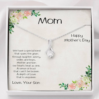 Mother's Day Alluring Heart Necklace from Son - Mallard Moon Gift Shop