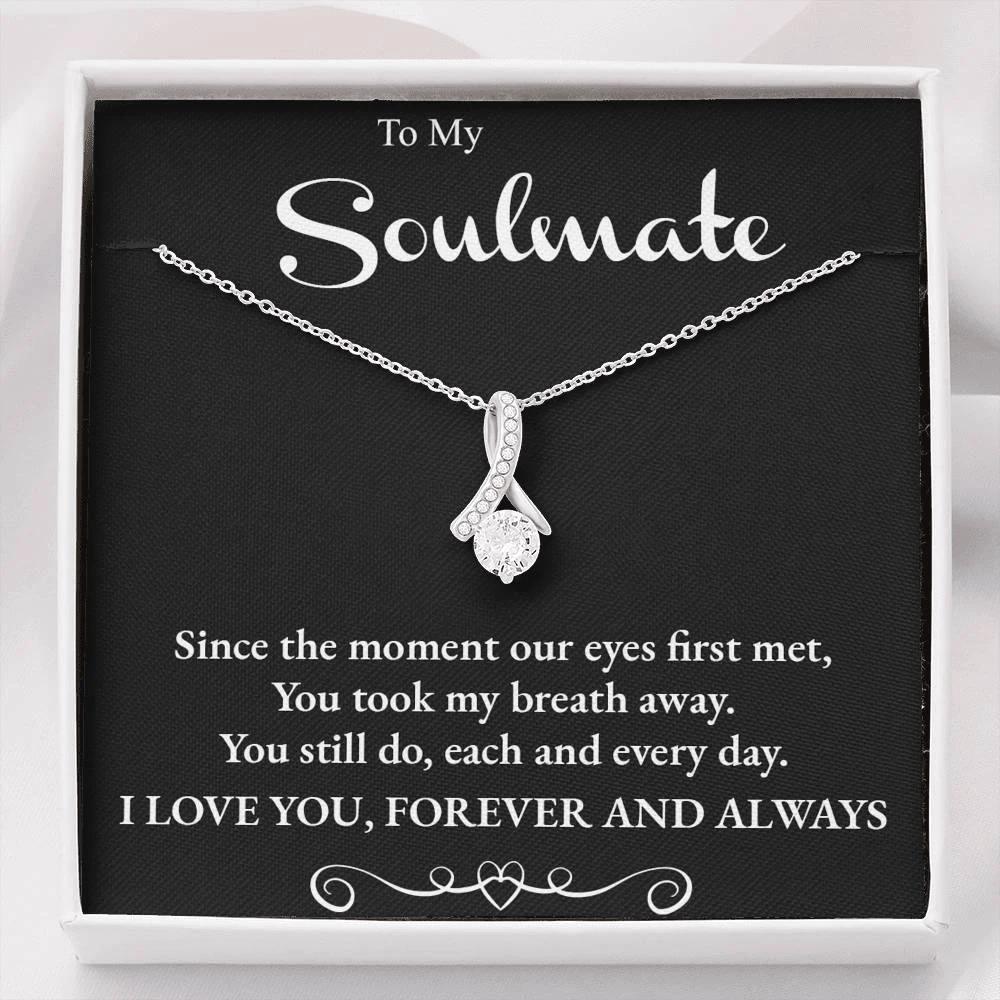 To My Soulmate, Love Forever Pendant Necklace
