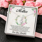 Gift for Mother Alluring Beauty CZ Pendant Necklace Message Card from Daughter - Mallard Moon Gift Shop