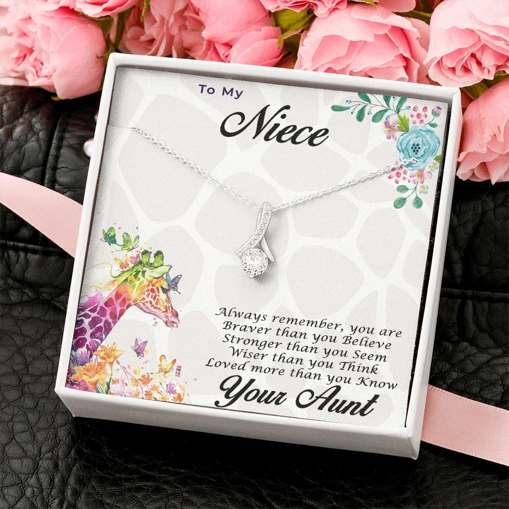 Gift for Niece CZ Pendant Necklace