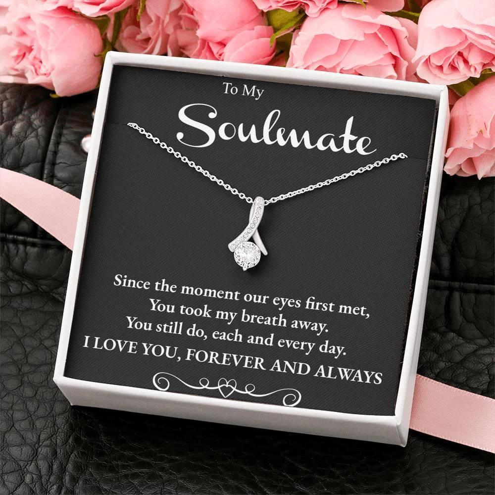 To My Soulmate, Love Forever Pendant Necklace