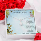 To Mother from Daughter Alluring Beauty Pendant Necklace