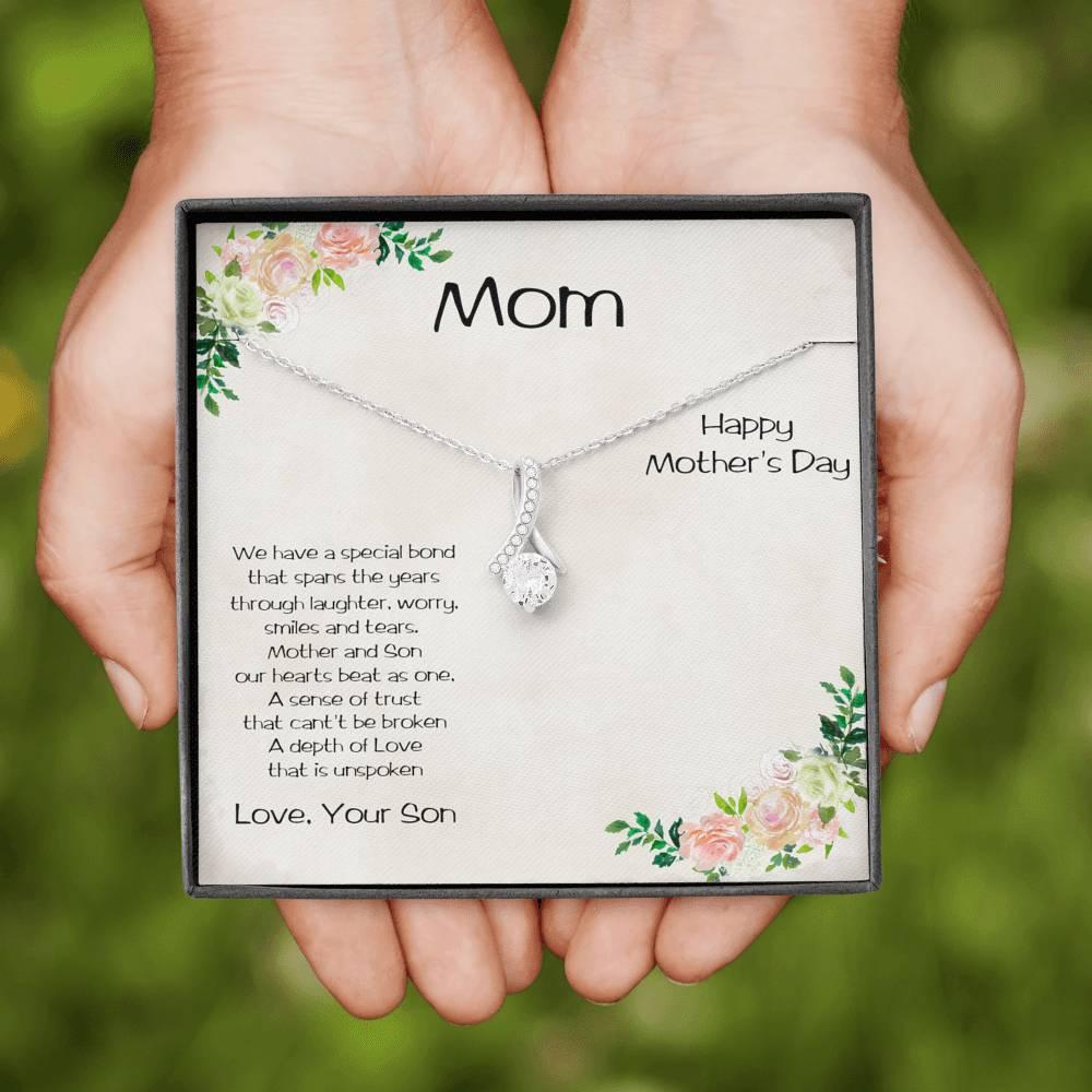 Mother's Day Alluring Heart Necklace from Son - Mallard Moon Gift Shop