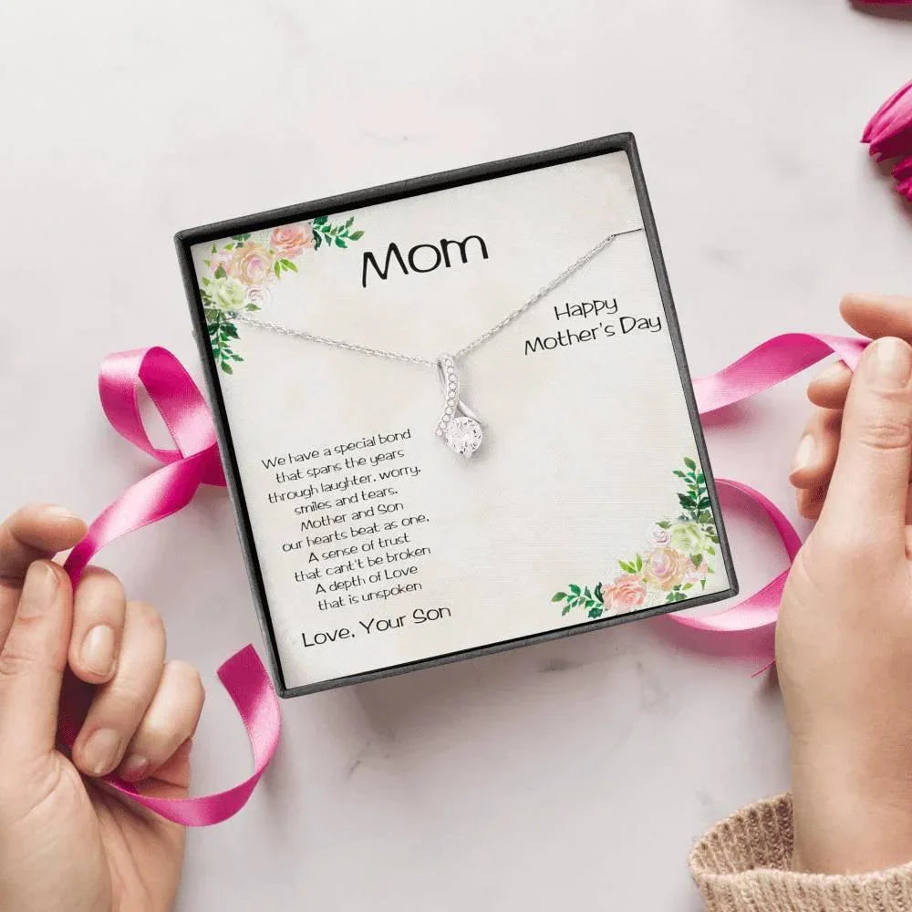 Mother's Day Alluring Heart Necklace from Son